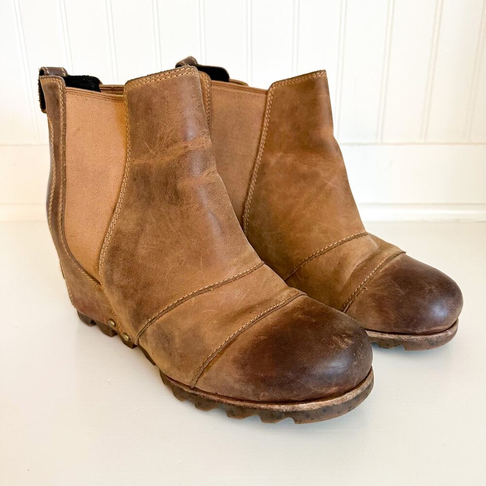 Sorel Joan of Artic Lea Wedge Ankle Chelsea Bootie - Picture 2 of 8